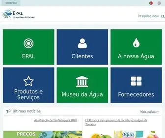 Epal.pt(Empresa portuguesa das águas livres) Screenshot