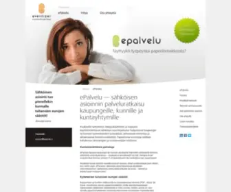 Epalvelu.fi(Sähköisiä asiointipalveluja kunnille) Screenshot