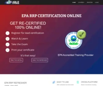 Eparrponline.com(Lead certification online) Screenshot