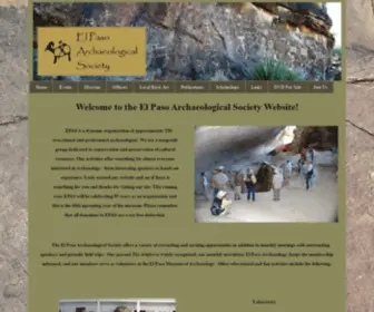 Epas.com(El Paso Archaeological Society) Screenshot