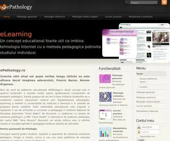 Epathology.ro(Platforma educationala de eLearning medical pentru studiul anatomiei patologice) Screenshot