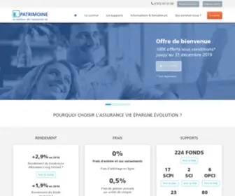 Epatrimoine.fr(Le meilleur de l'assurance vie en ligne enE) Screenshot
