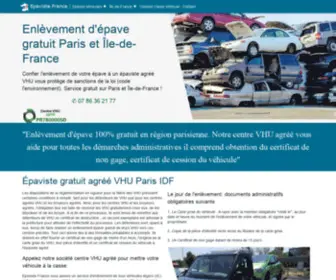 Epavistefrance.fr(Enlèvement d'épave gratuit) Screenshot