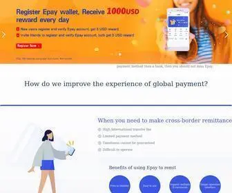 Epay.com(Epay is a Global Payment Gateways Solutions Provider) Screenshot