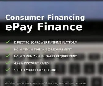 Epayfinance.com(EPay Finance) Screenshot