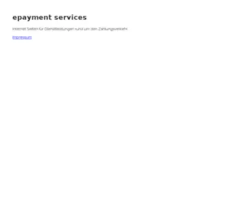 Epayment-Services.com(Epayment Services) Screenshot