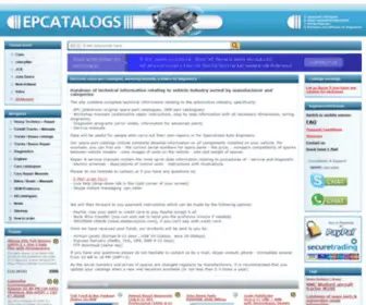 Epcatalogs.com(Electronic Parts Catalogs) Screenshot