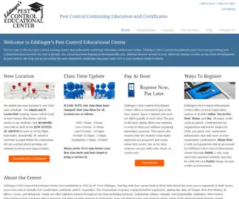 EpcecFl.com(Pest Control Continuing Education and Certificates in Florida) Screenshot