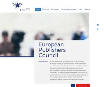 Epceurope.eu(Leading media companies) Screenshot