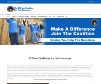 Epchomeless.org(El Paso Homeless) Screenshot