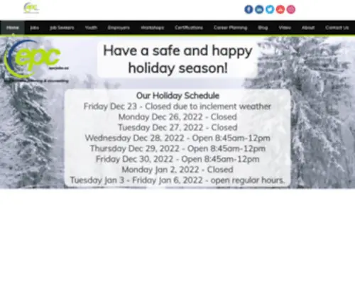 EpcJobs.ca(Employment Planning & Counselling) Screenshot