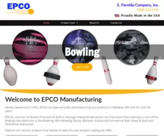 Epcomfg.com(EPCO Manufacturing) Screenshot