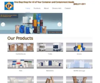 Epcontainer.com(Hazmat Boxes) Screenshot