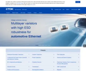 Epcos.com(TDK Electronics (previously EPCOS)) Screenshot