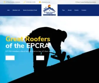 Epcrca.com(El Paso County Roofing Association) Screenshot