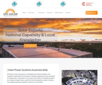 Epcsolar.com.au(Solar Power Systems Canberra) Screenshot