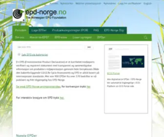 EPD-Norge.no(EPD Norge) Screenshot