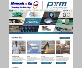 EPDM.co.uk(Munsch & Co/PTM providing a "One Stop Sealing Shop") Screenshot