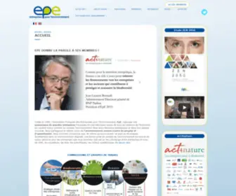 Epe-Asso.org(L’Association Française des Entreprises pour l’Environnement (EpE)) Screenshot