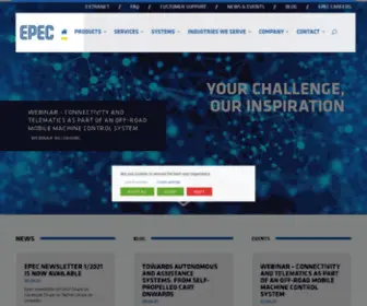 Epec.fi(Ponsse Group technology company Epec Oy) Screenshot