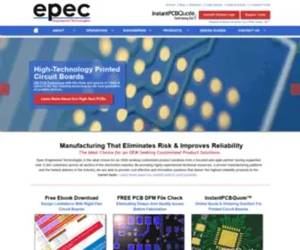 Epectec.com(Epec Engineered Technologies) Screenshot