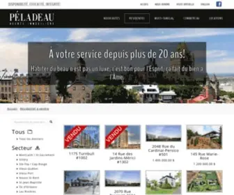 Epeladeau.com(Maisons et condos résidentiels à vendre) Screenshot