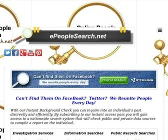 Epeoplesearch.net(People search) Screenshot