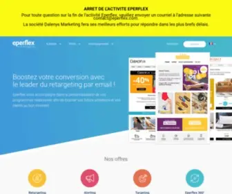 Eperflex.com(Boostez votre conversion avec le leader du retargeting par email) Screenshot