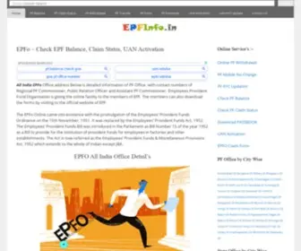 Epfinfo.in(Check EPF Balance) Screenshot