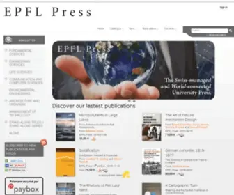 Epflpress.org(EPFL PRESS) Screenshot