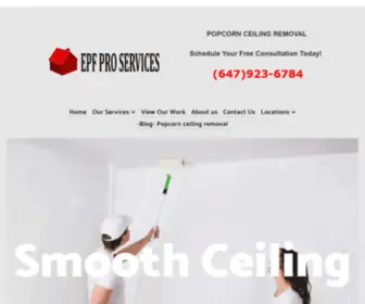 Epfproservices.com(Popcorn Ceiling removal) Screenshot