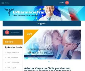 Epharmaciefrance.com(Acheter Viagra ou Cialis pas cher en pharmacie en ligne sans ordonnance) Screenshot