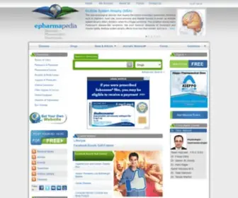 Epharmapedia.com(Pharmaceutical and Medical Encyclopedia) Screenshot