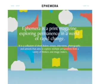 Ephemera-Mag.net(Ephemera Magazine) Screenshot