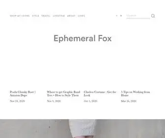 Ephemeralfox.com(Ephemeral Fox) Screenshot