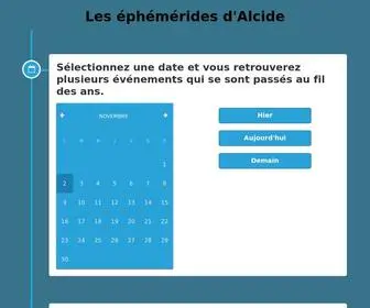 Ephemeridesalcide.com(Les) Screenshot