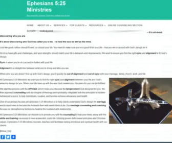Ephesians525.org(Ephesians 5) Screenshot