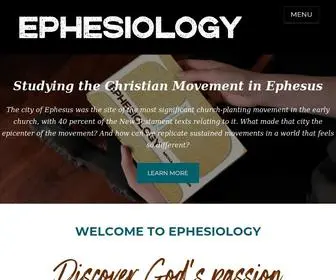 Ephesiology.com(TELOS.Imaginatively Missional) Screenshot