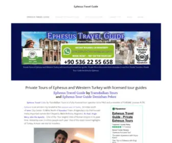 Ephesustravelguide.com(Ephesus Travel Guide) Screenshot