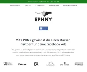 Ephny.com(Performance für deine Marke) Screenshot