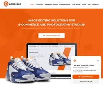 Ephotovn.com(Ephotovn specializes in background removal & clipping path services) Screenshot