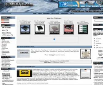 Epiacenter.com(Mini-ITX, Nano-ITX and Pico-ITX related news) Screenshot