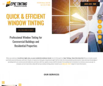 Epic-Tinting.com(Residential Window Tinting) Screenshot