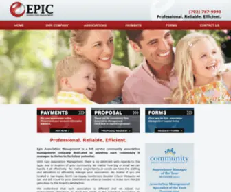 Epicamlv.com(Epic Association Management) Screenshot