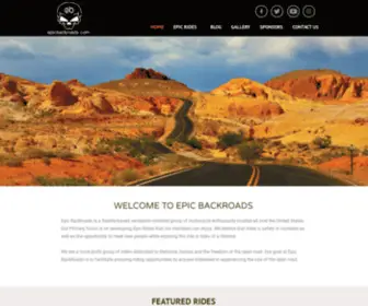 Epicbackroads.com(Epic Backroads) Screenshot