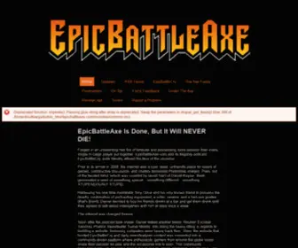 Epicbattleaxe.com(Contact Support) Screenshot