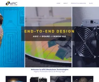 Epicblockchain.io(EPIC Blockchain Technologies) Screenshot