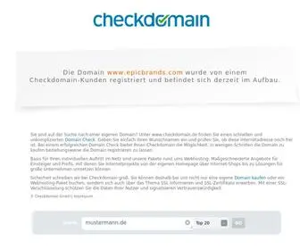 Epicbrands.com(Checkdomain Parking) Screenshot
