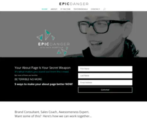 EpiCDanger.com(A little business coaching) Screenshot