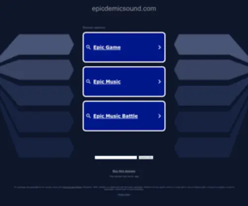 EpiCDemicsound.com(EpiCDemicsound) Screenshot
